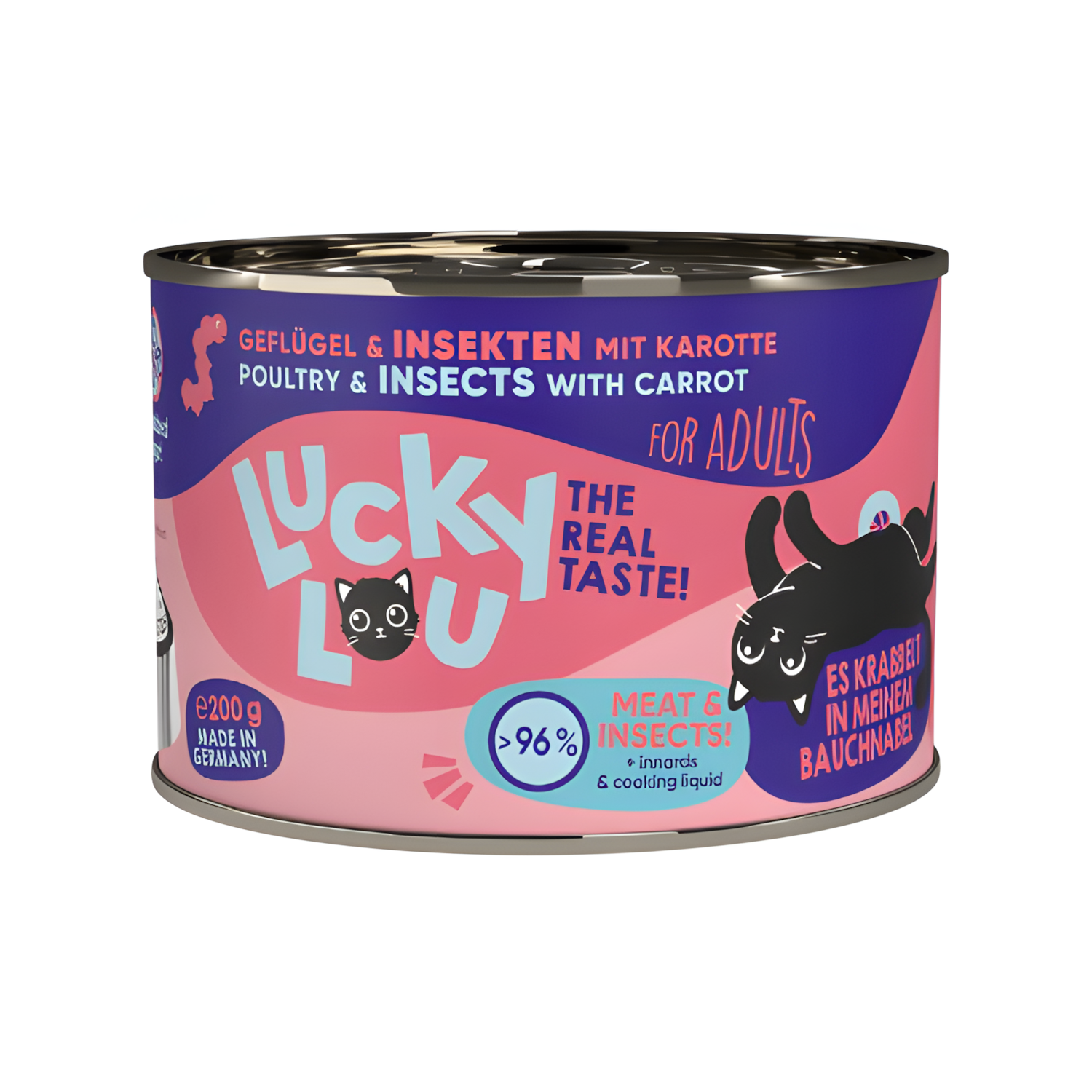 Lucky Lou - Poultry & Insects with carrot (200g)