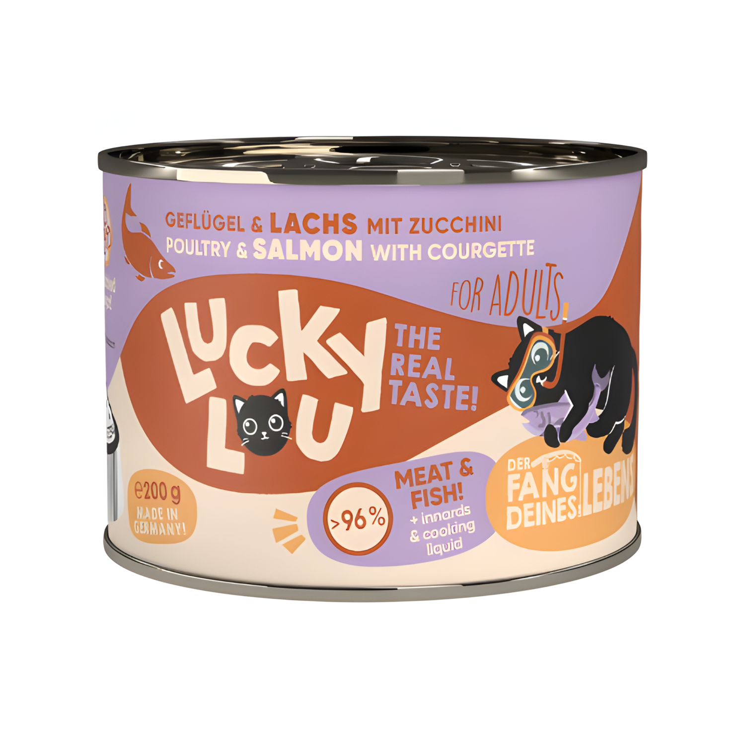 Lucky Lou - Poultry & Salmon with courgette (200g)