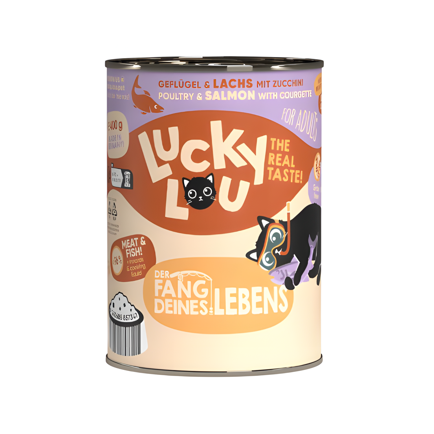 Lucky Lou - Poultry & Salmon with courgette (400g)