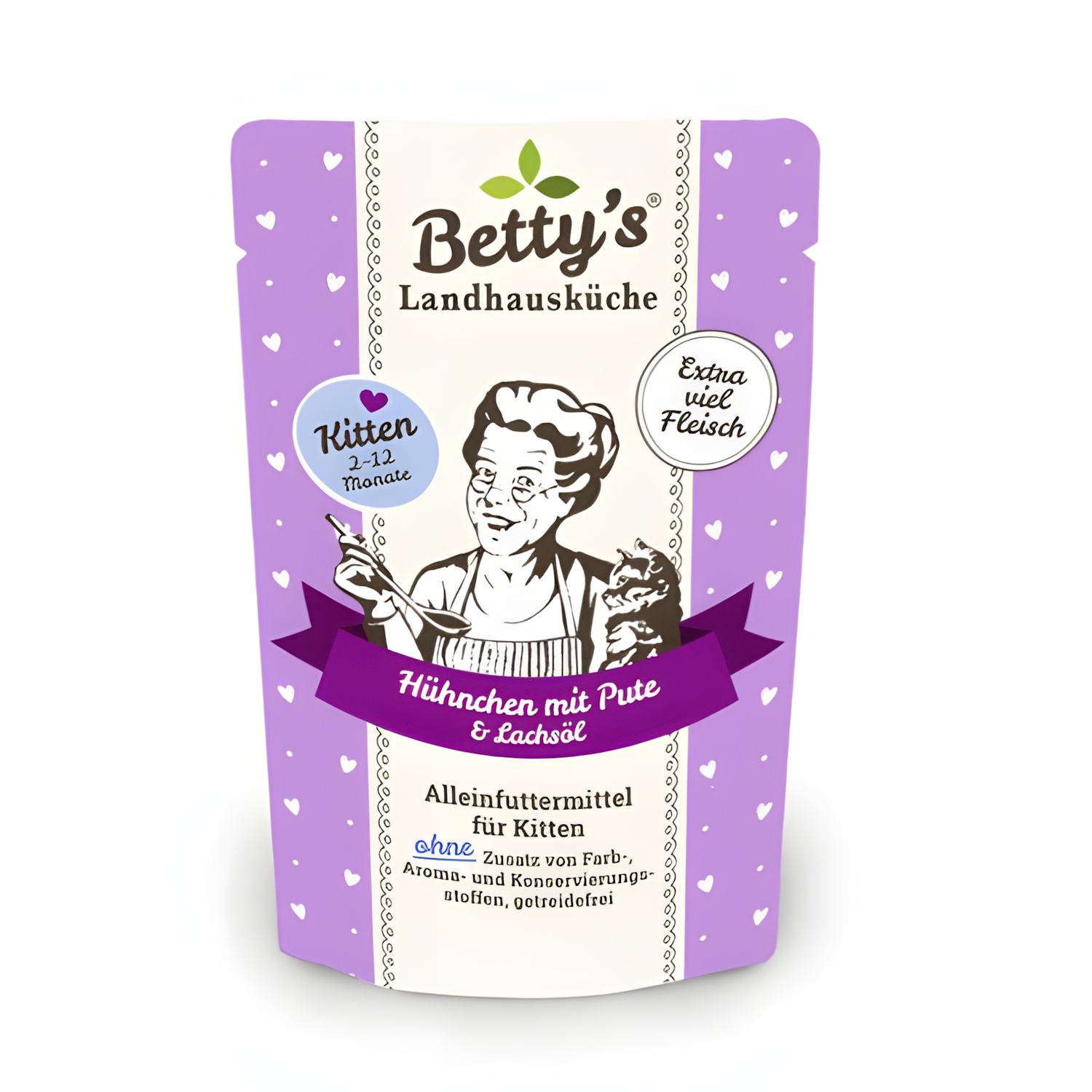 Betty's Country Kitchen Fresh Bag for Kitten - Chicken with Turkey (100g)
