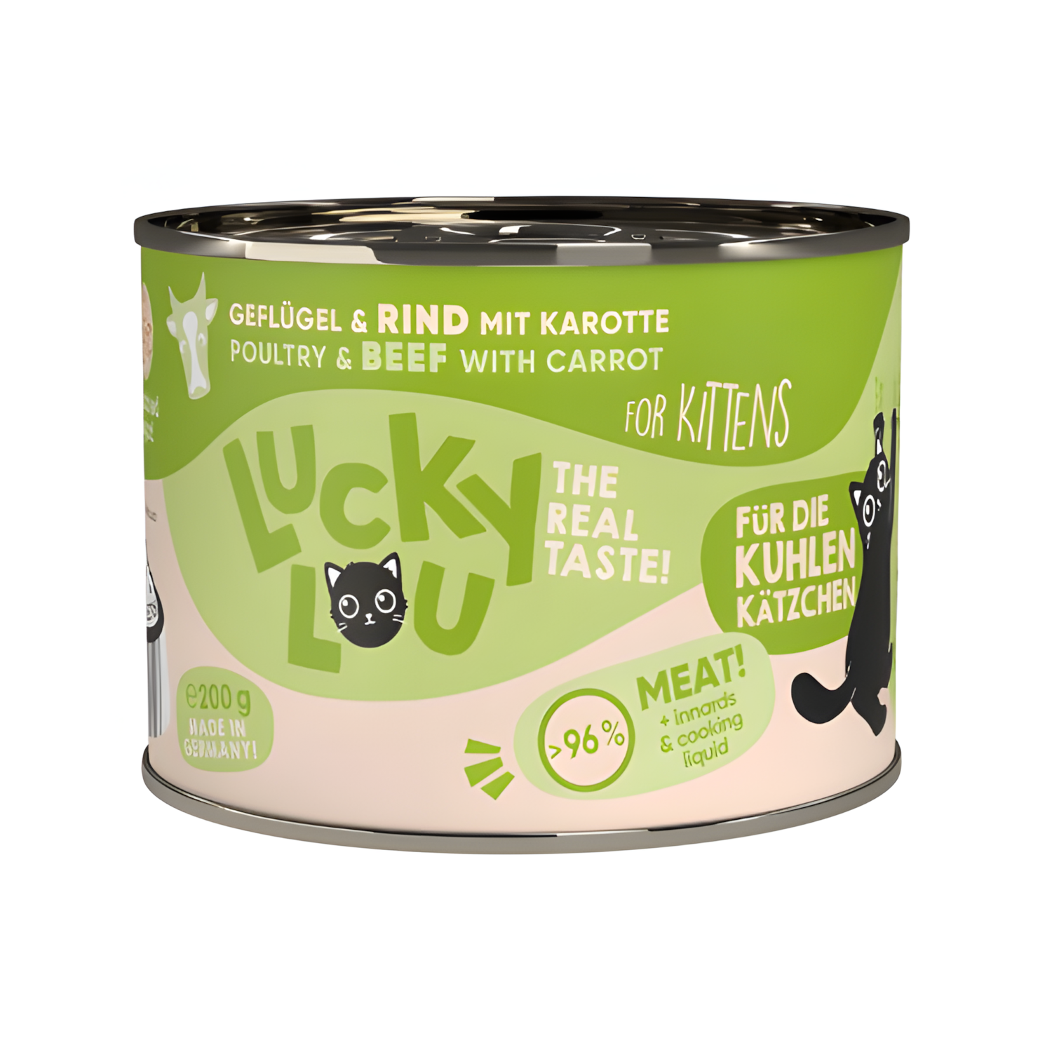 Lucky Lou - Kitten Poultry & Beef with carrot (200g)