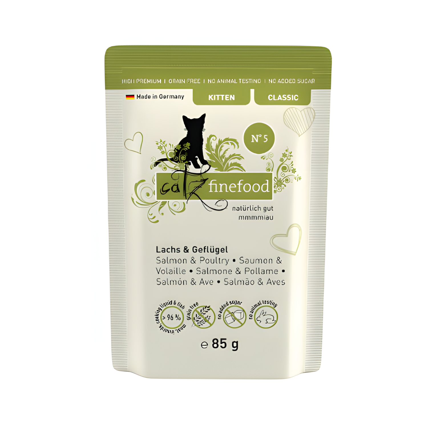 Catz Finefood Classic Kitten N °05 - salmon & poultry (85g)