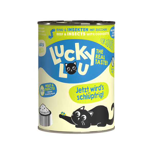 Lou's Insect Lucky Lou - Beef & Insects with courgette (400g) – DEpet.ca