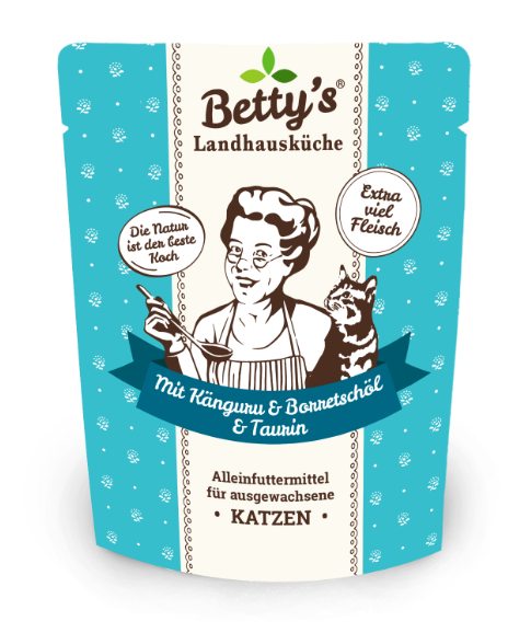 Betty's Country Kitchen Fresh Pouch - Kangaroo with Borage Oil (250g)