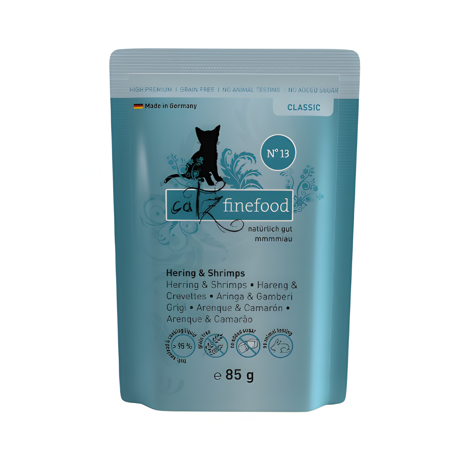 Catz Finefood Classic N °13 - herring & shrimps (85g)