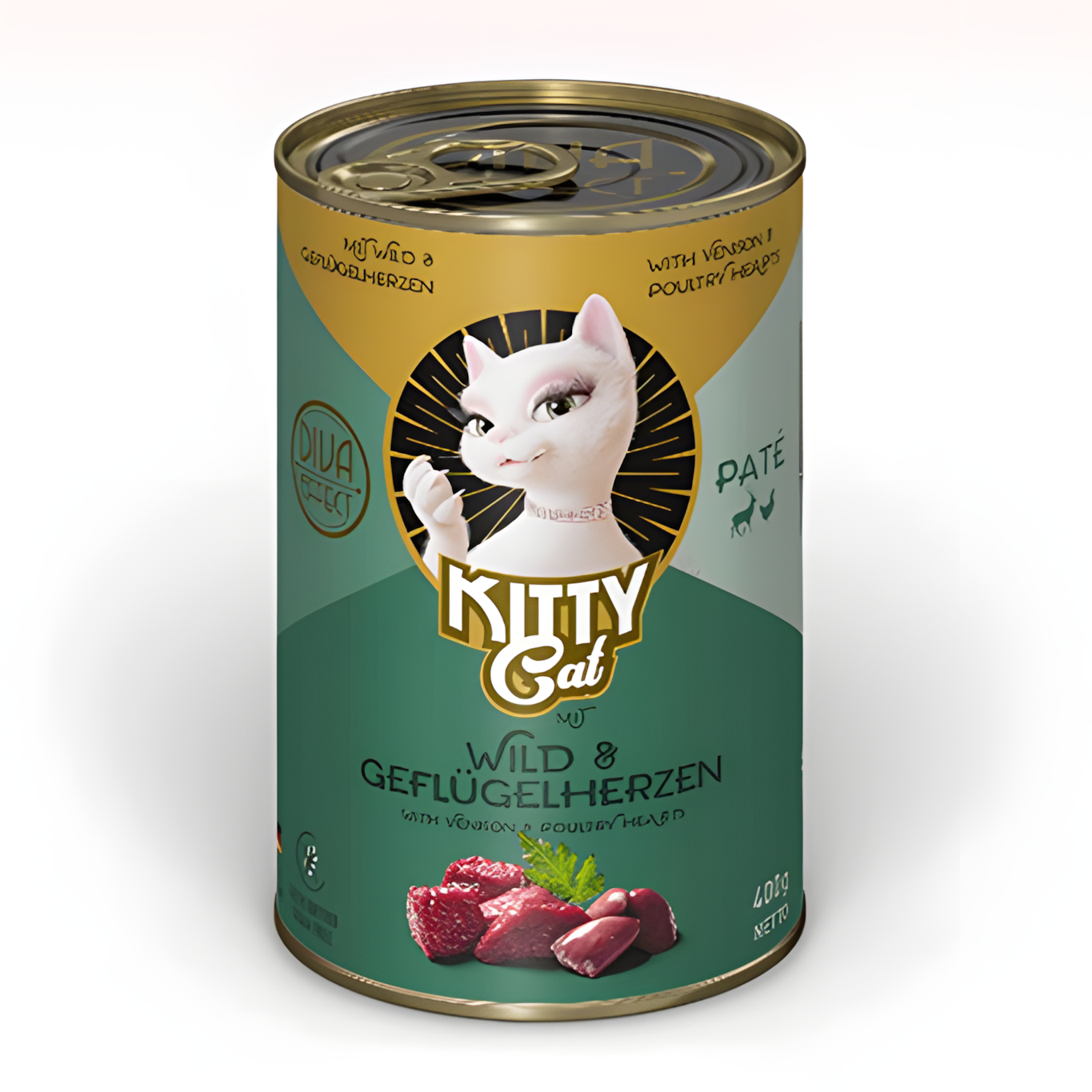 Kitty Cat - venison & chicken hearts (400g)